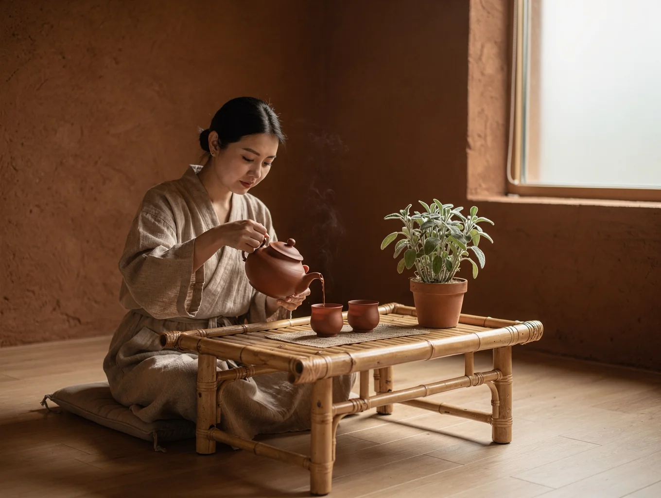Private tea tasting session with artisanal loose-leaf blends